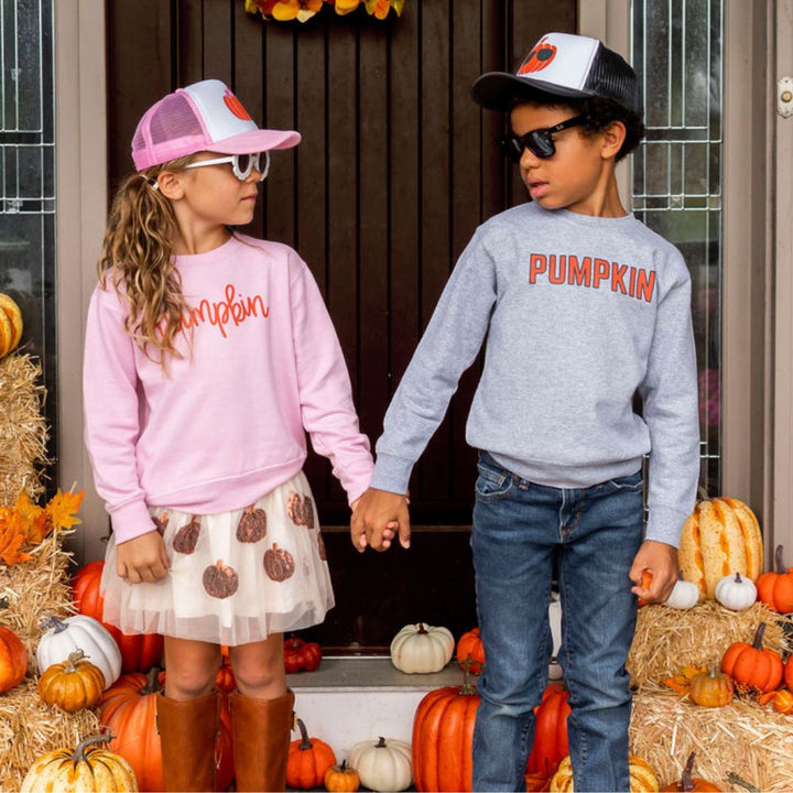 Pumpkin Sweatshirt - Pink