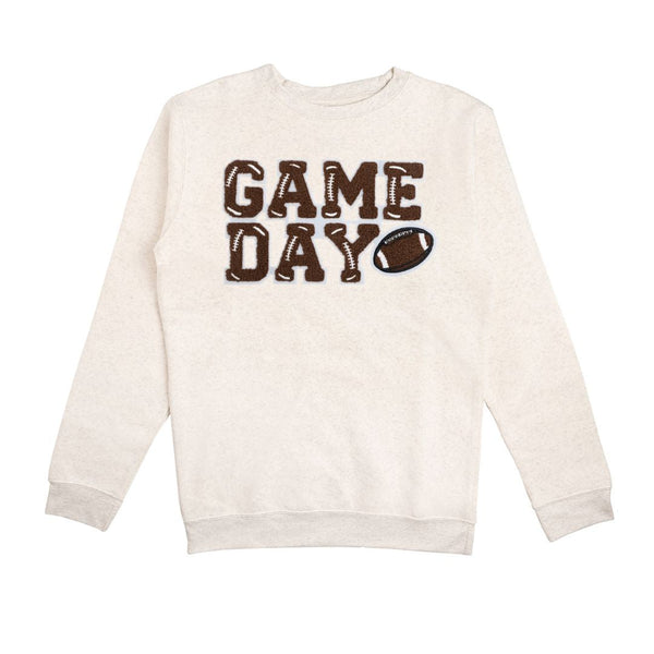 Game Day Patch Adult Sweatshirt - Natural – Sweet Wink