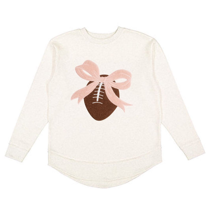 Coquette Football Patch Women's Sweatshirt - Natural
