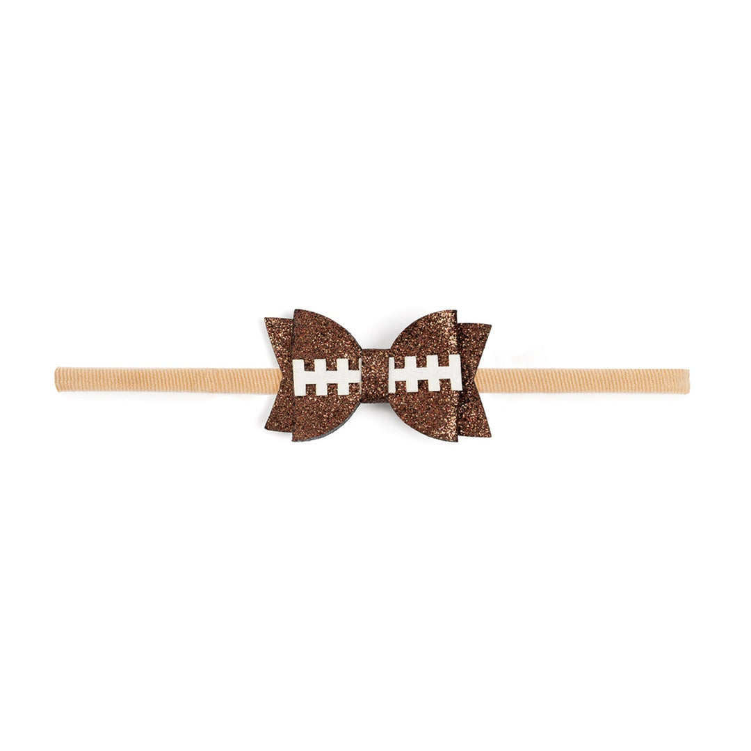 Game Day Glitter Bow Baby Headband