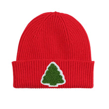 Load image into Gallery viewer, Christmas Tree Patch Beanie - Red