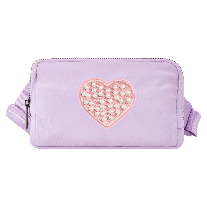 Pearl Heart Patch Belt Bag