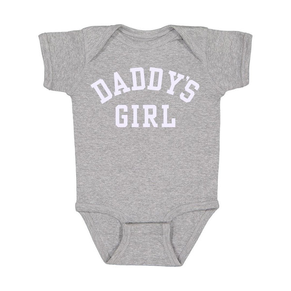 Daddy's Girl Short Sleeve Bodysuit - Gray