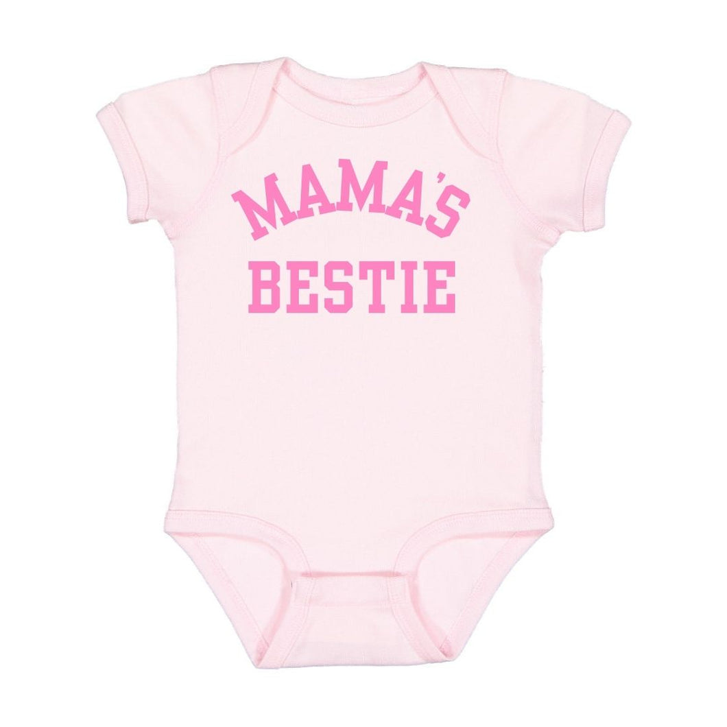 Mama's Bestie Short Sleeve Bodysuit - Ballet