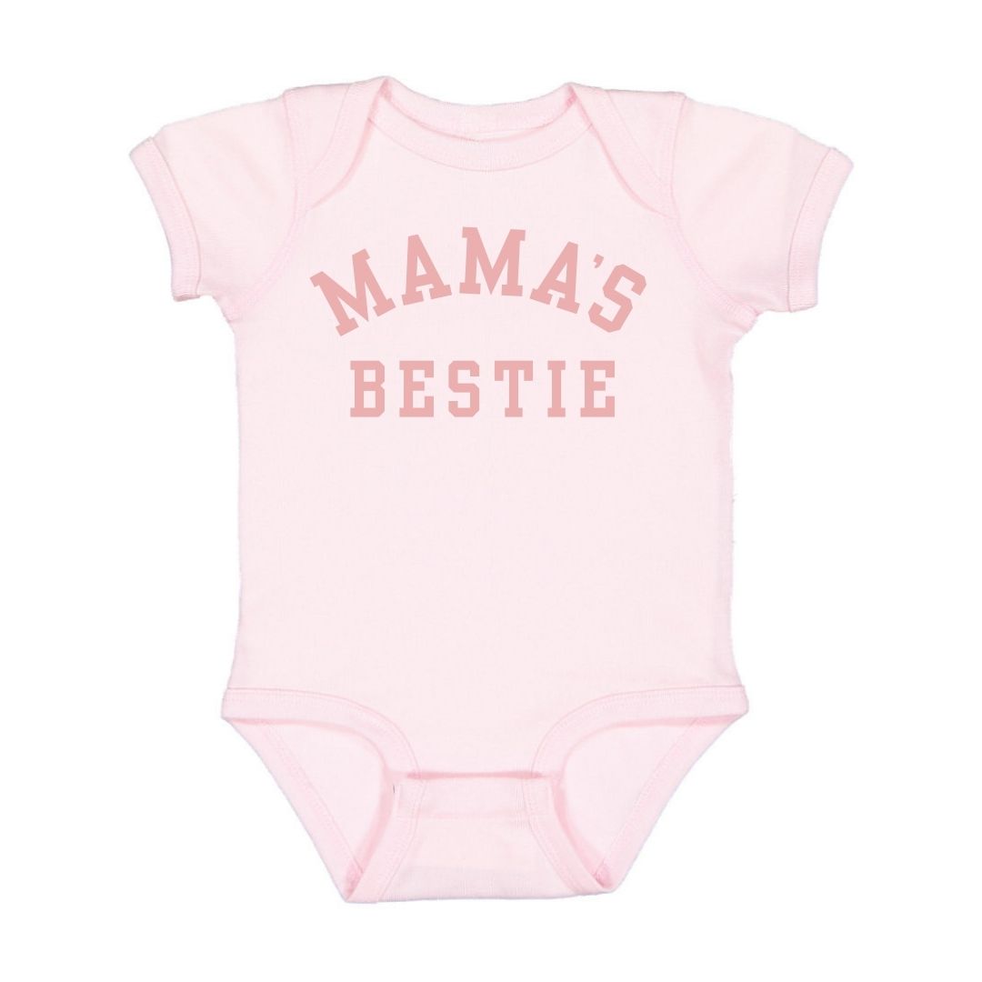 Mama's Bestie Short Sleeve Bodysuit - Ballet