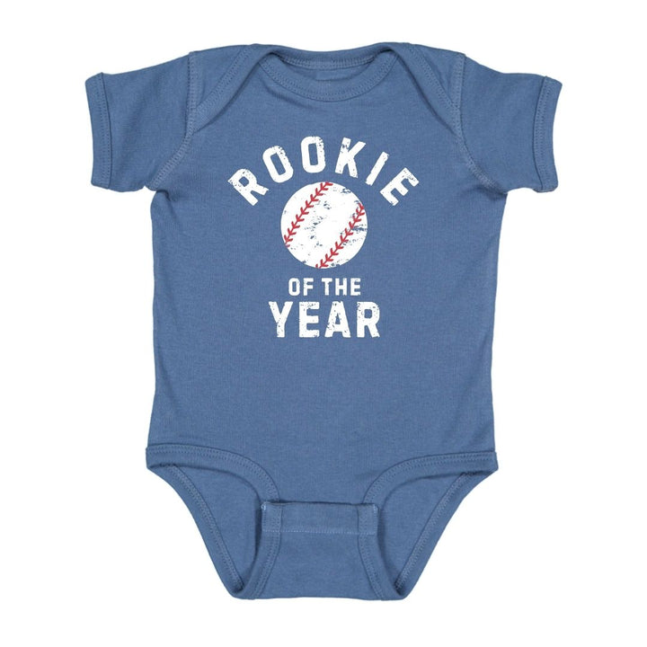 Rookie of the Year Short Sleeve Bodysuit - Indigo