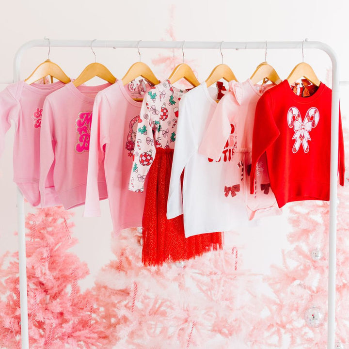 Disco Christmas Long Sleeve Tutu Dress