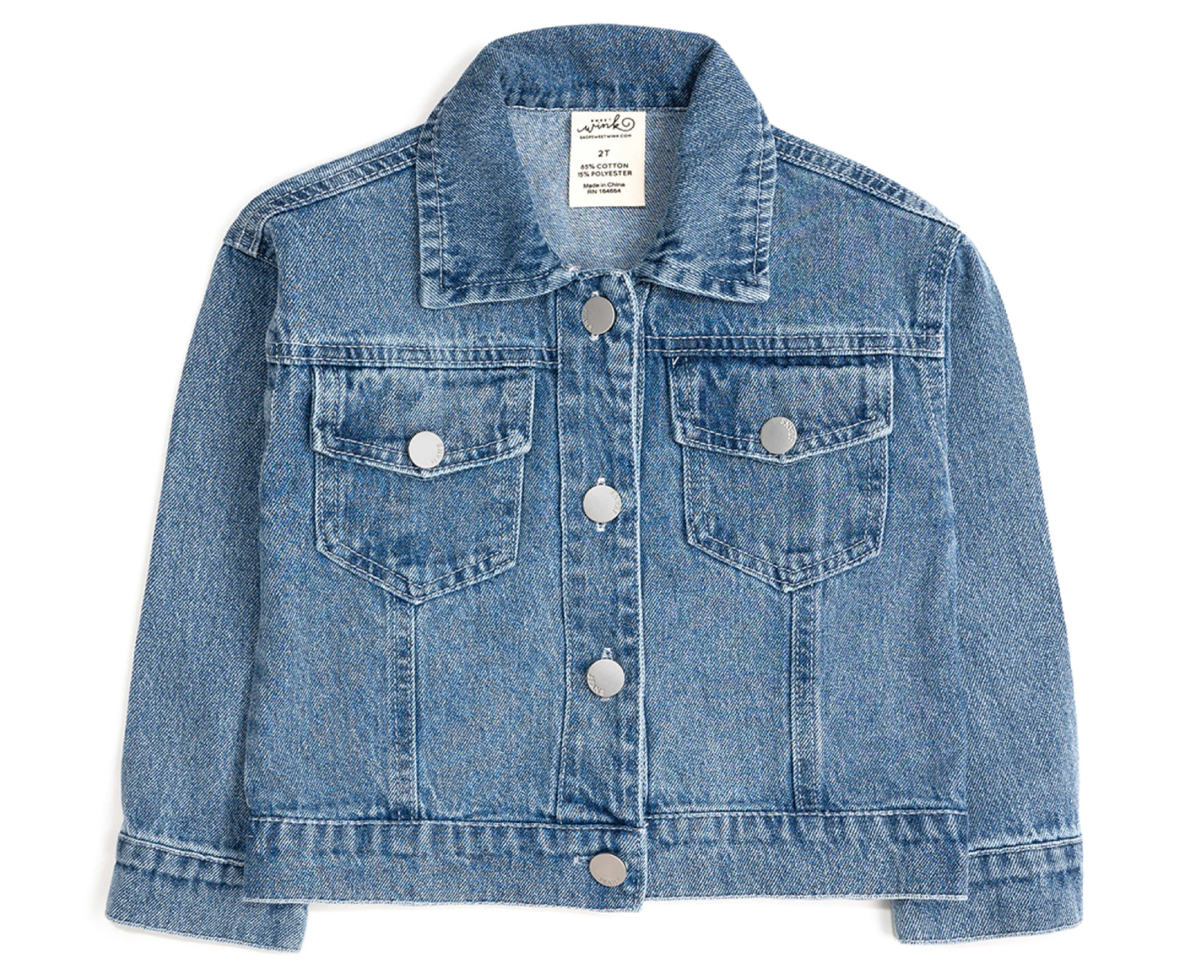 Blue Plaid Bow Patch Denim Jacket – Sweet Wink