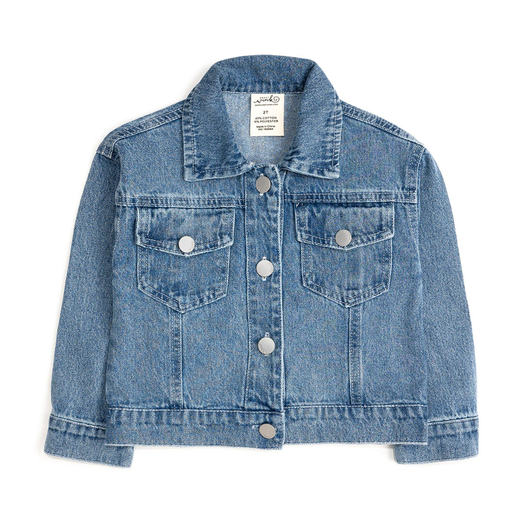 Coquette Pumpkin Sequin Patch Denim Jacket