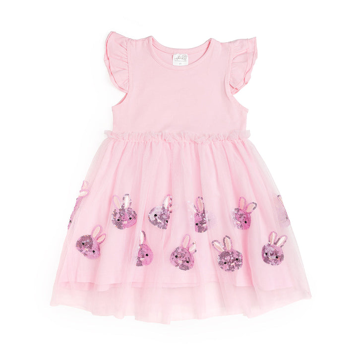 Easter Bunny Short Sleeve Tutu Dress