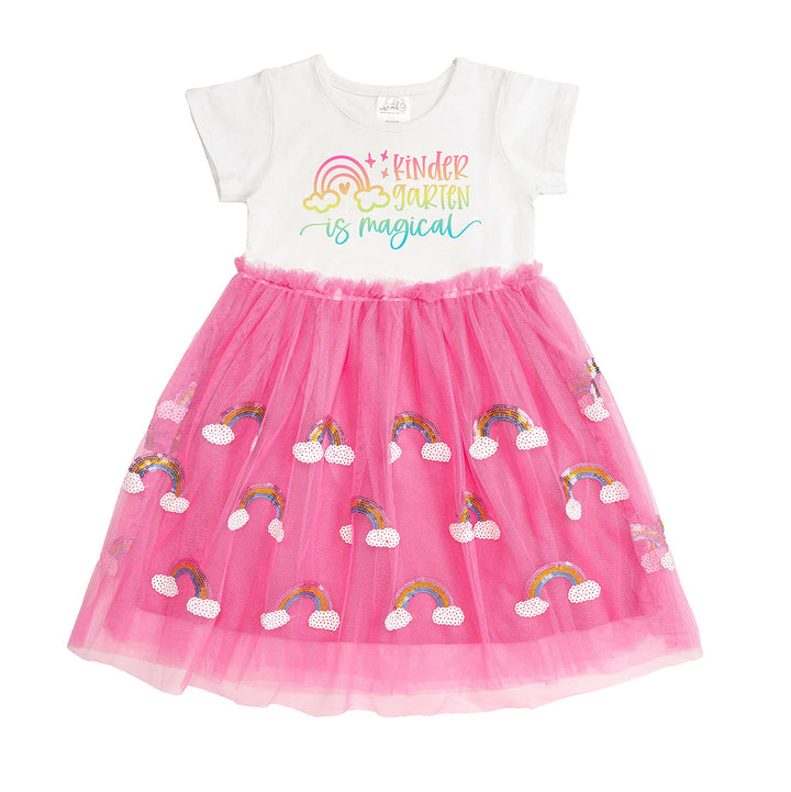 Kindergarten is Magical Short Sleeve Tutu Dress