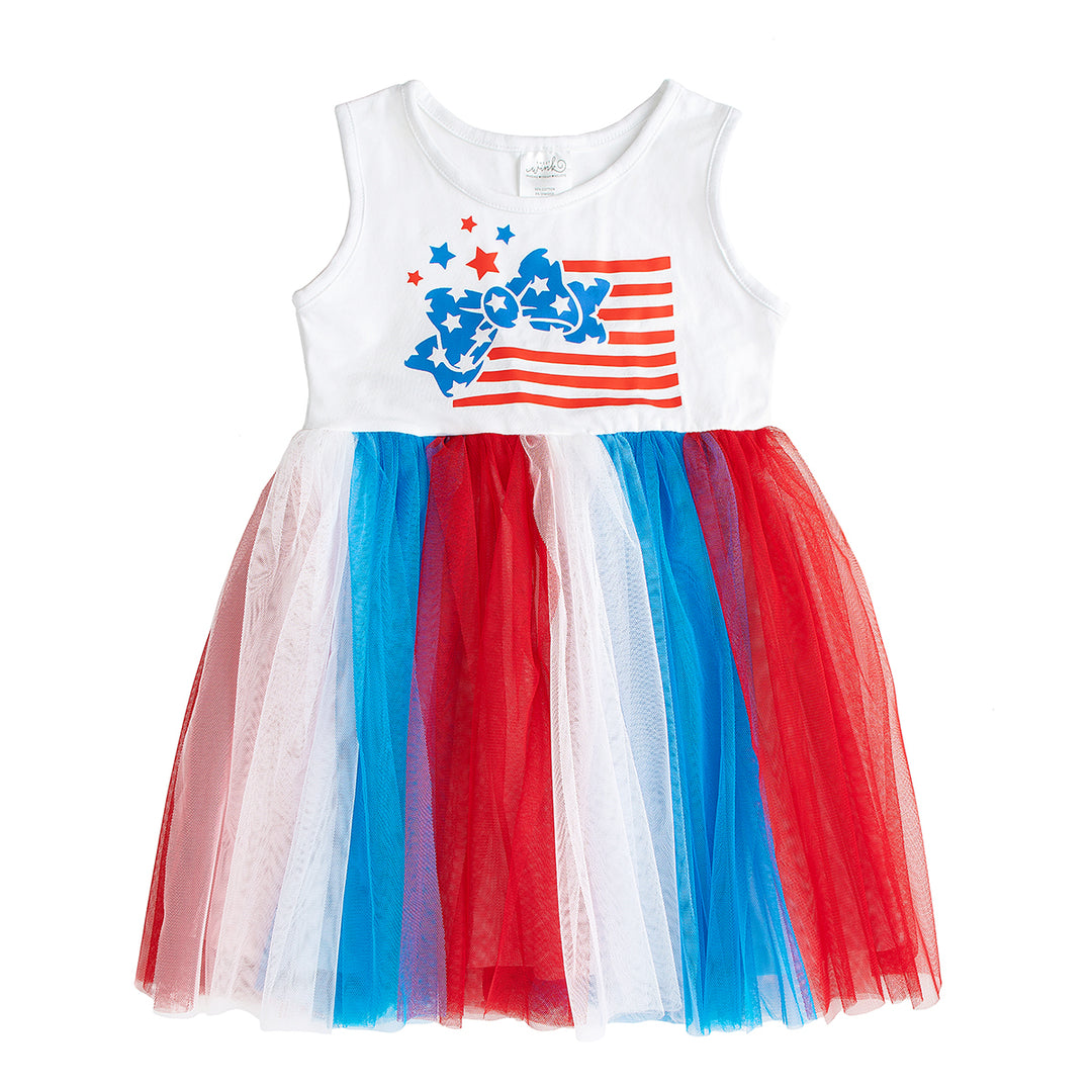 Patriotic Fairy Dress, Red + White + Blue / 2T Patriotic Fairy Dress, Red + White + Blue / 2T