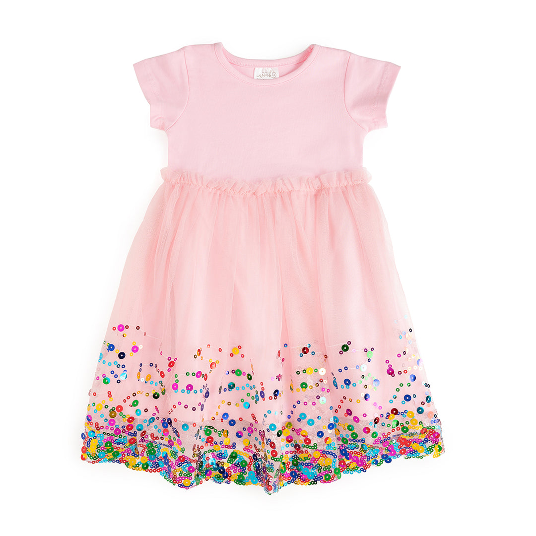 Sweet Wink Toddler Girls Pink Confetti Short Sleeve Tutu Dress - Pink Sweet Wink Toddler Girls Pink Confetti Short Sleeve Tutu Dress - Pink