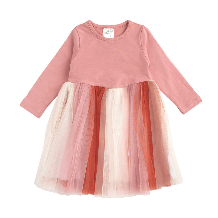 Rose Fairy Long Sleeve Tutu Dress