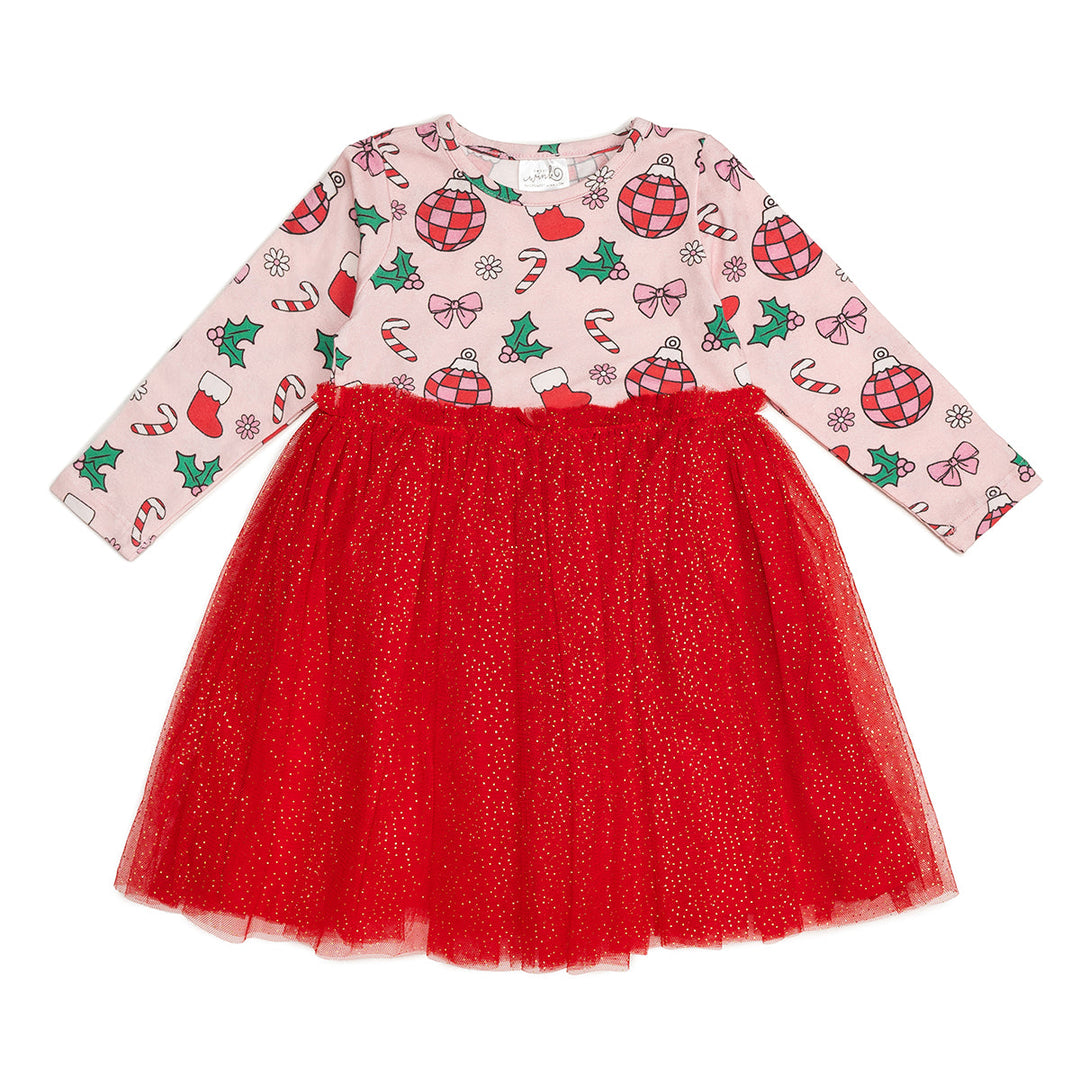 Sweet Wink Toddler Girls Disco Christmas Long Sleeve Tutu Dress - Multicolor Sweet Wink Toddler Girls Disco Christmas Long Sleeve Tutu Dress - Multicolor