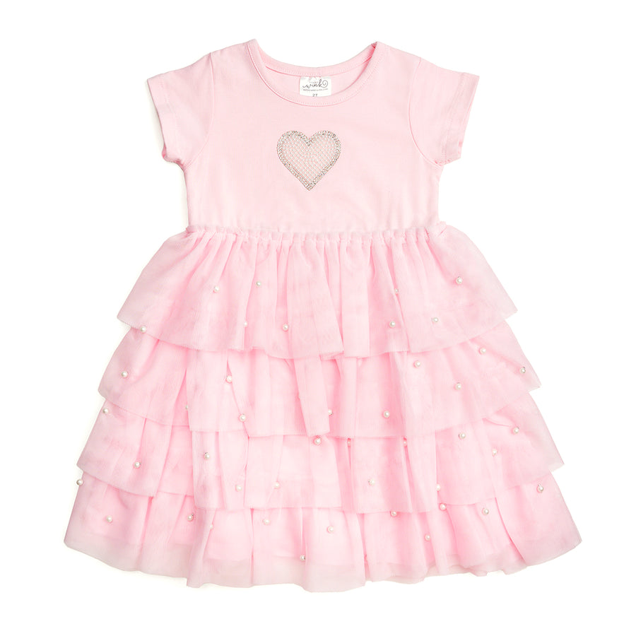 Sweet Wink Pearl Bow Patch Short Sleeve T-Shirt, Ballet main image 1