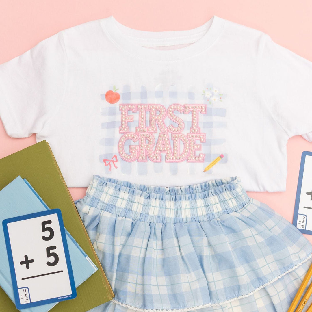 First Grade Pearl Patch Short Sleeve T-Shirt