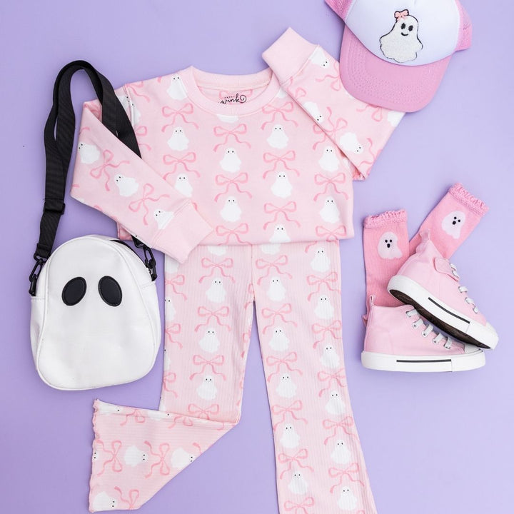 Coquette Ghost Halloween Flare Legging