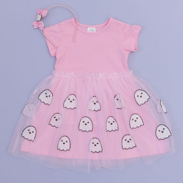 Girly Ghost Halloween Bow Headband