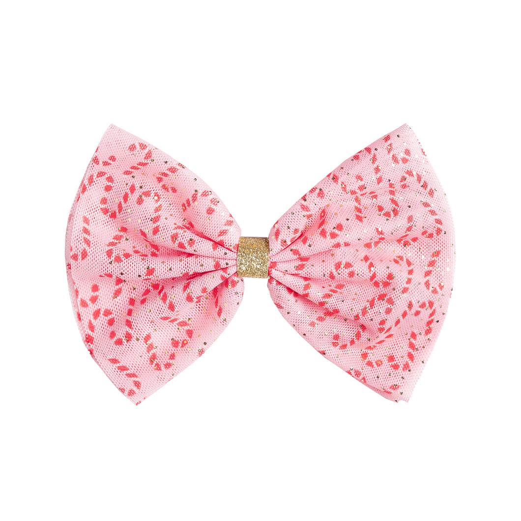 Candy Cane Christmas Bow Clip