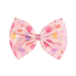 Birthday Party Tulle Bow Clip