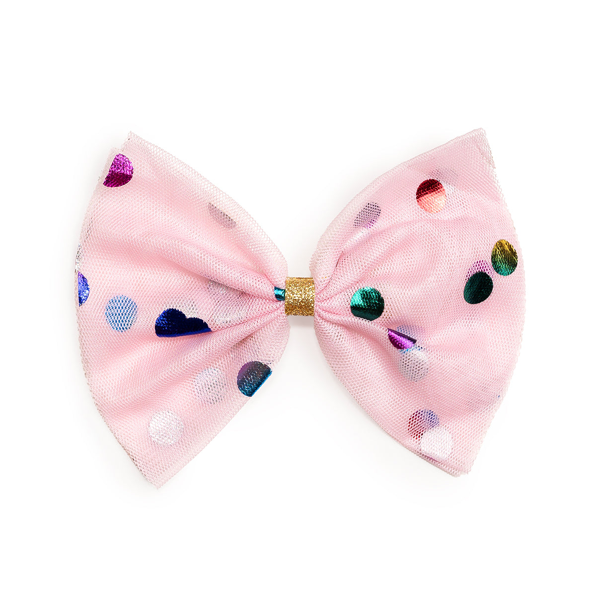 Pink Confetti Tulle Bow Clip – Sweet Wink Pink Confetti Tulle Bow Clip – Sweet Wink
