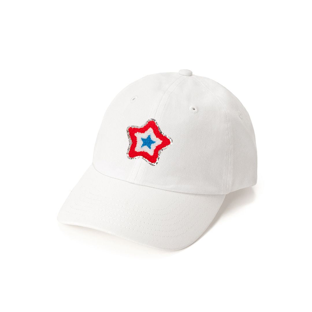 Patriotic Star Patch Baseball Hat
