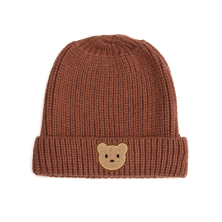 Teddy Bear Patch Beanie