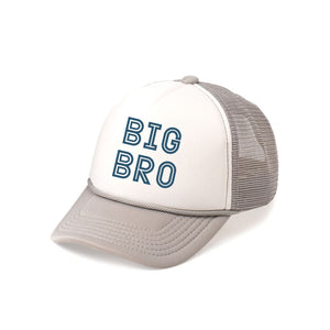 Big Bro Ocean Trucker Hat - Gray/White