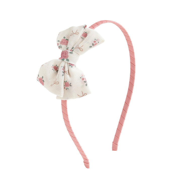 Coquette Rose Tulle Bow Headband