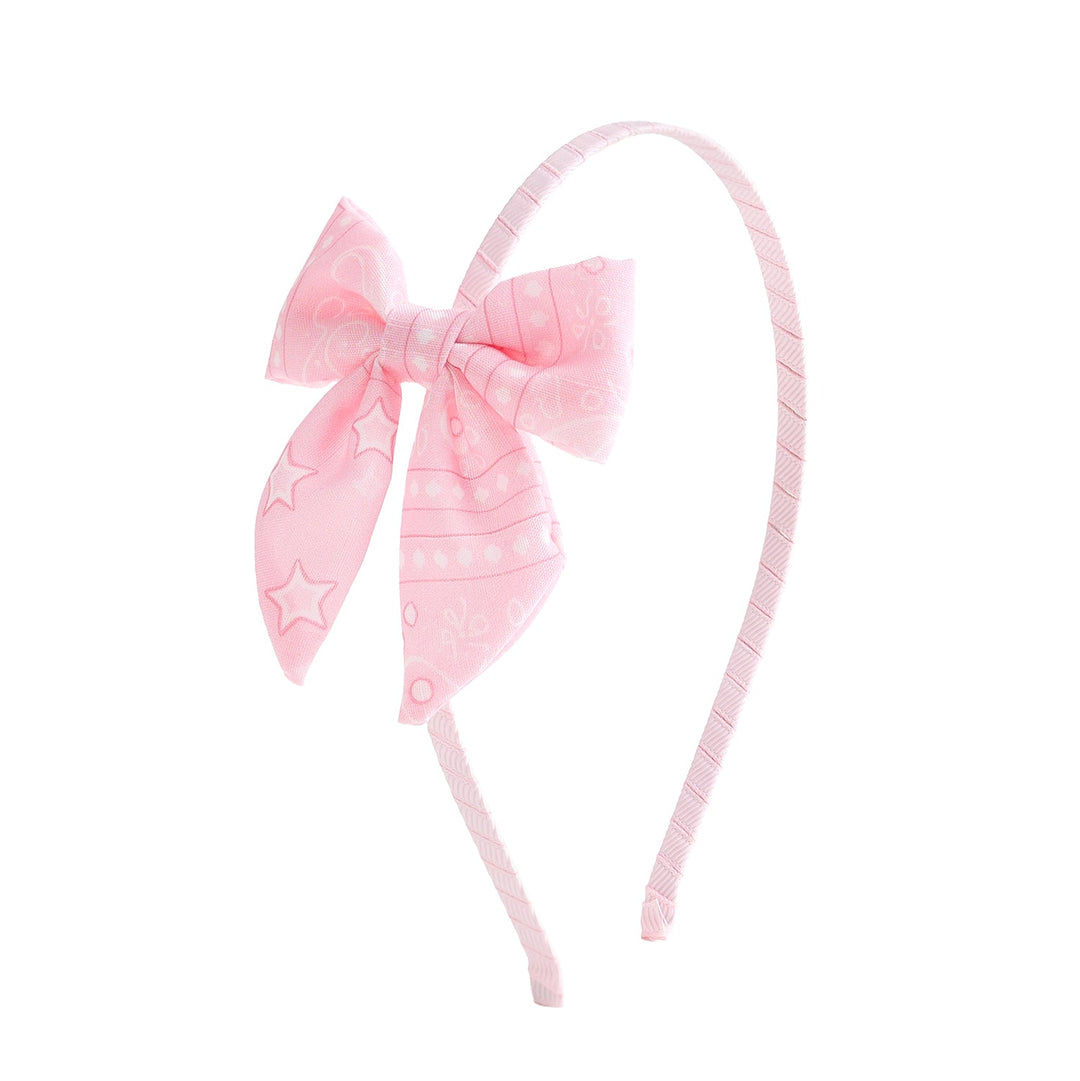 Pink Bandana Western Bow Headband