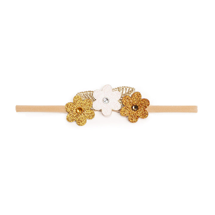 Boho Floral Glitter Baby Headband
