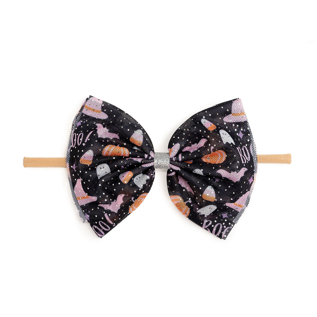 Boo Halloween Tulle Bow Baby Headband – Sweet Wink