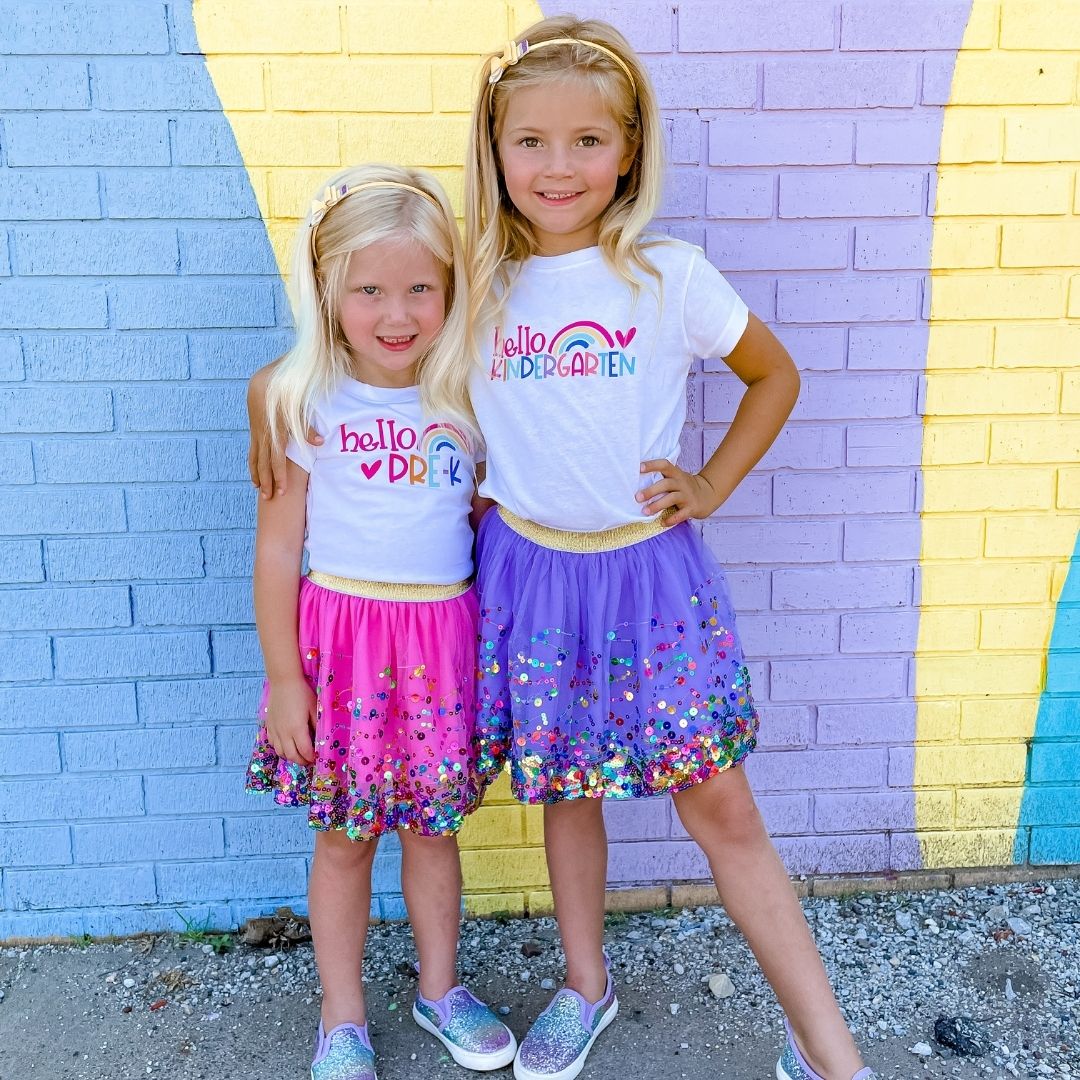 Hello Kindergarten Short Sleeve T-Shirt - White