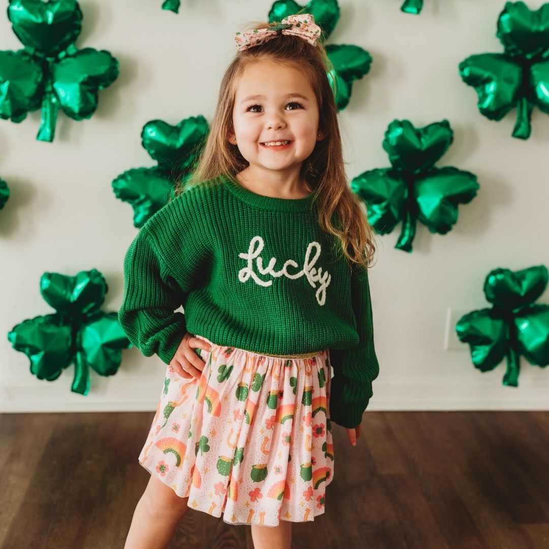 Body Tutu St Patrick Pour Bébé Fille - Taille 0-3 Mois - Vert - Neuf Avec étiquettes - Marque Way To Celebrate