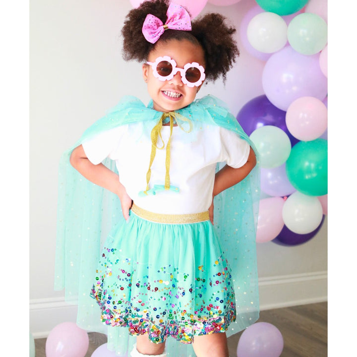 Aqua Confetti Tutu