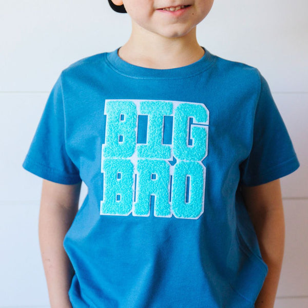 Big Bro Patch Short Sleeve T-Shirt - Indigo
