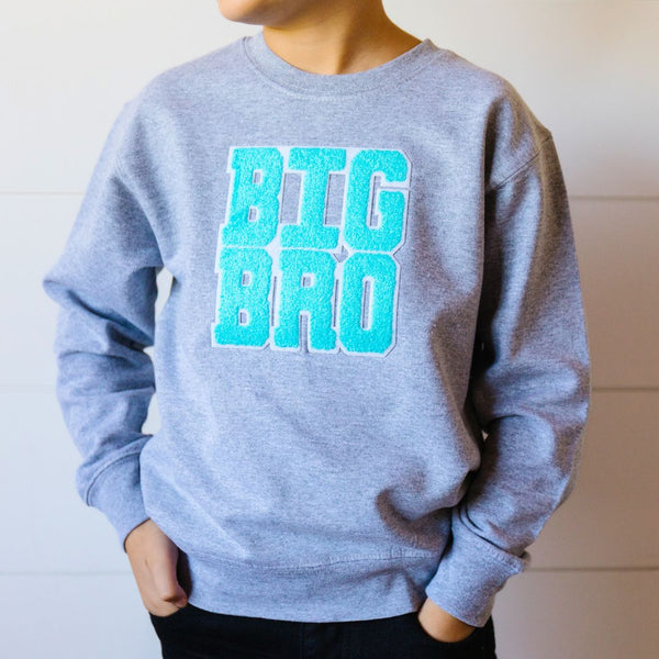 Big Bro Patch Sweatshirt - Gray