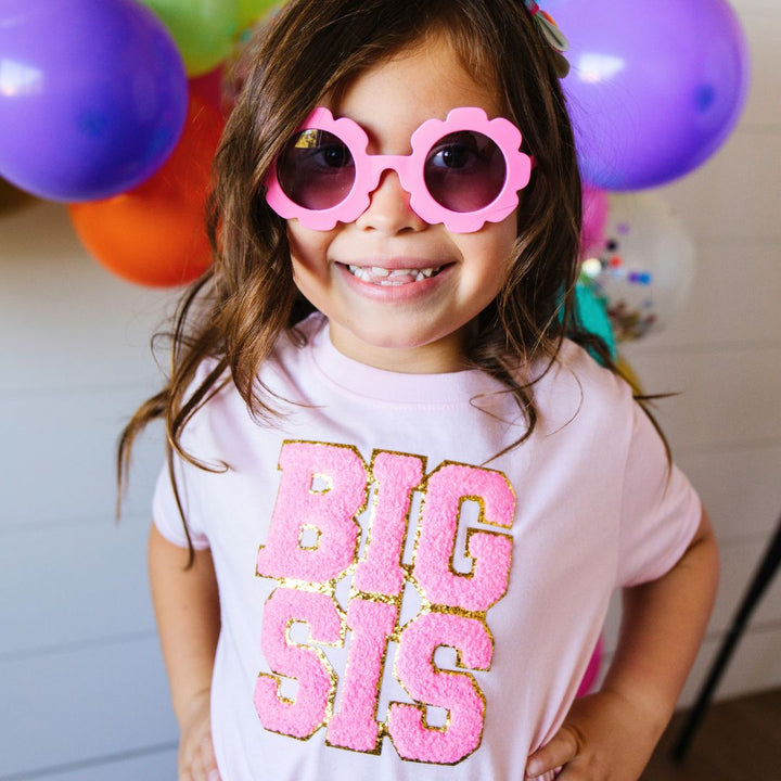 Big Sis Patch Short Sleeve T-Shirt - Ballet