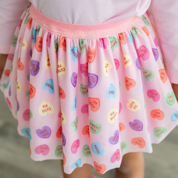 Sweet Wink Girls Valentine's Day Tutu Dress - Pink Candy Hearts
