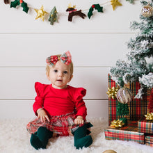 Load image into Gallery viewer, Christmas Plaid Long Sleeve Tutu Bodysuit