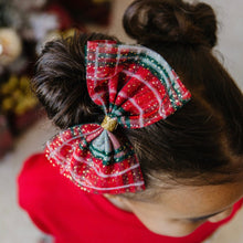 Load image into Gallery viewer, Christmas Plaid Bow Clip
