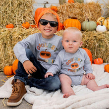 Load image into Gallery viewer, Coolest Pumpkin Long Sleeve Bodysuit - Gray