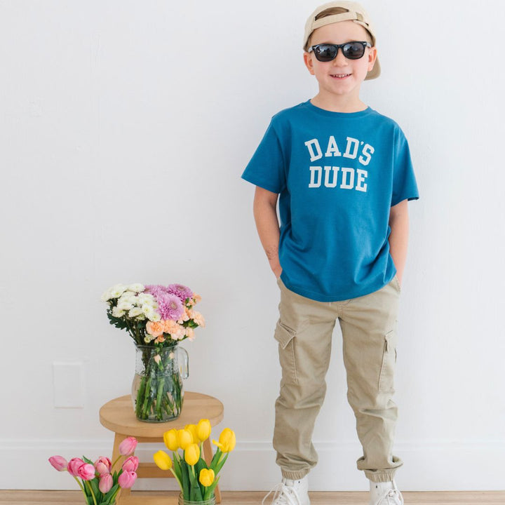 Dad's Dude Short Sleeve T-Shirt - Indigo