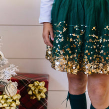 Load image into Gallery viewer, Emerald Sequin Christmas Tutu