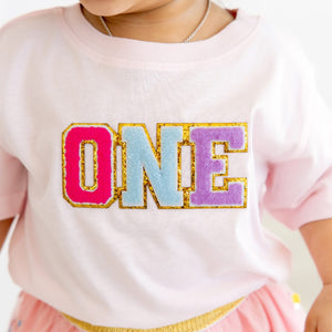 First Birthday Patch Short Sleeve T-Shirt - Ballet