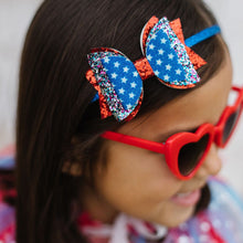 Load image into Gallery viewer, Flag Bow Headband