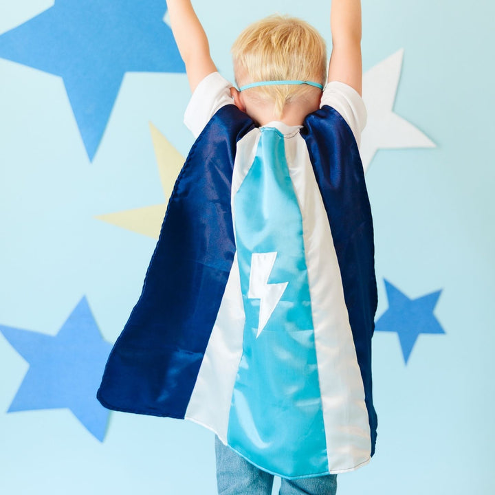 Lightning Strike Superhero Cape & Mask Set