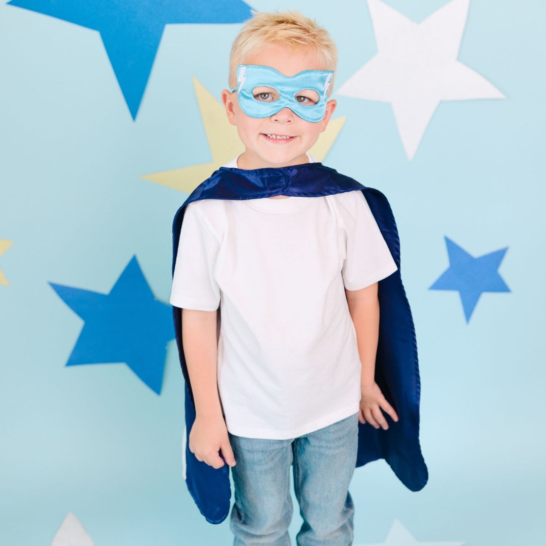 Lightning Strike Superhero Cape & Mask Set