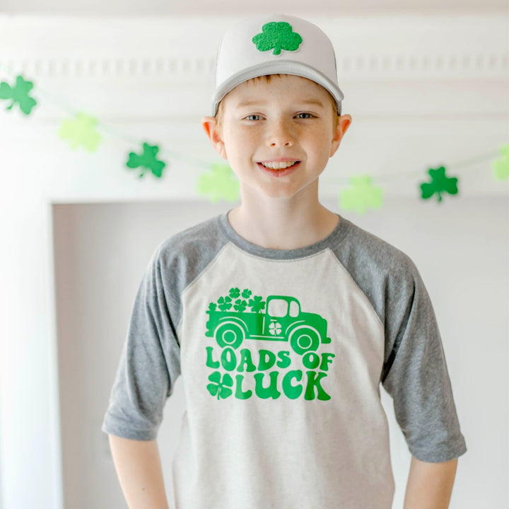 Loads of Luck St. Patrick's Day 3/4 Shirt - Natural/Heather